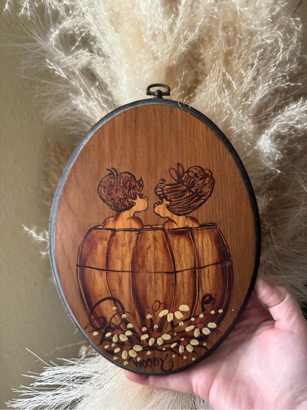 Hand Painted Wooden Wall Plaque - Picture 2 of 3